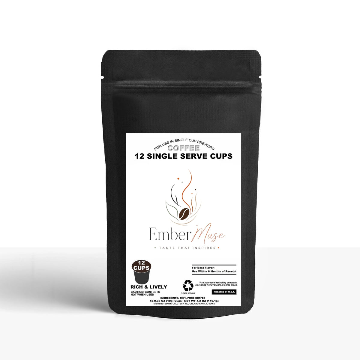 12 Pack Single Serve Coffee Capsules